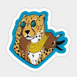 Bougie cheetah Sticker